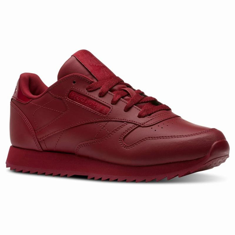 Reebok Classic Leather Ripple Tenisky Damske - Červené NQ7117CP